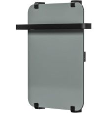 Полотенцесушитель электрический Allen Brau Infinity 60x44 с рейлингом 2.0 и креплением, черный матовый