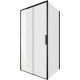 Душевой уголок Aquanet Pleasure Evo 100x90 AE65-100x90-BT профиль черный, прозрачное стекло