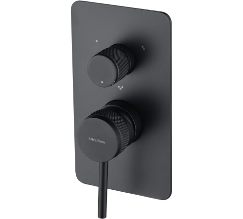 Смеситель для ванны Allen Brau Priority 5.31A11-31 (с внутренней частью, 3 выхода) черный матовый