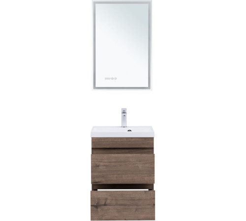 Тумба под раковину Aquanet Нота New 50 дуб веллингтон табак