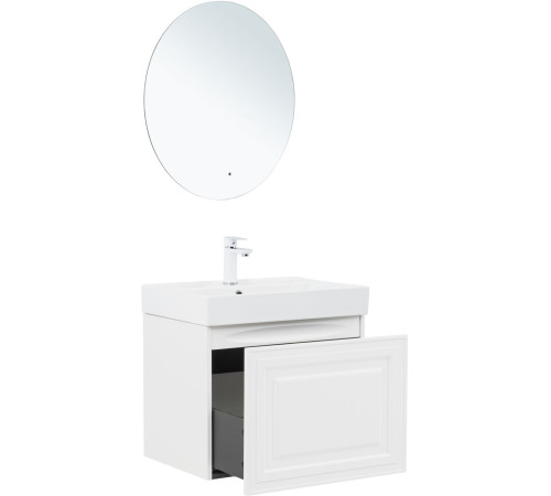 Тумба под раковину Aquanet Агата 60 белый сатин