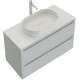 Тумба под раковину Allen Brau Fantasy 100 1.11003.PWM 2.0 папирус матовый