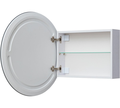 Зеркальный шкаф Aquanet Оптима 70 белый, с LED подсветкой