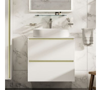 Тумба под раковину Allen Brau Activity 70 1.34011.WM белый матовый/олива браш