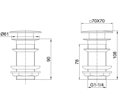 Донный клапан Allen Brau Infinity 5.21025-31 черный матовый