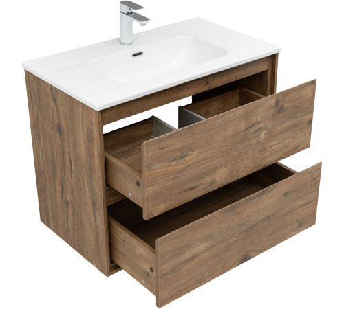 Тумба под раковину Aquanet Милан 80 дуб рустикальный