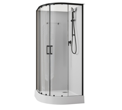 Душевая кабина Aquanet Passion EVO 100R Black 100x100