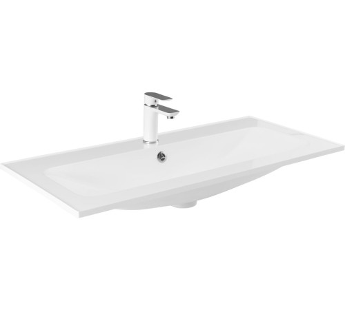 Тумба под раковину Aquanet Арт 100 белый матовый