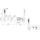 Смеситель для душа Allen Brau Priority 5.31009-BN (с внутренней частью, 2 хода) никель браш