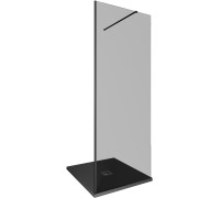 Душевая перегородка Allen Brau Infinity 1 80 3.21004.BBA.T черный браш