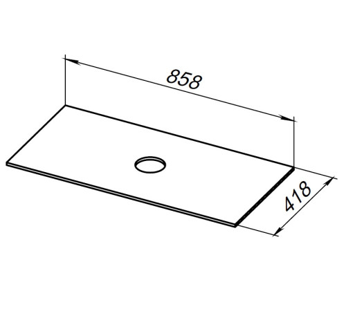 Столешница Allen Brau Liberty 90 1.33008.B-S бежевый структ