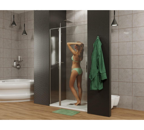 Душевая дверь Allen Brau Priority 100 3.31030.BBA черный браш