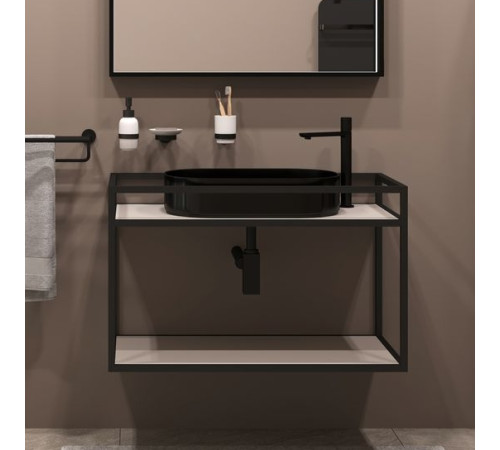 Консоль под раковину Allen Brau Liberty 75 1.33001.BB черный браш