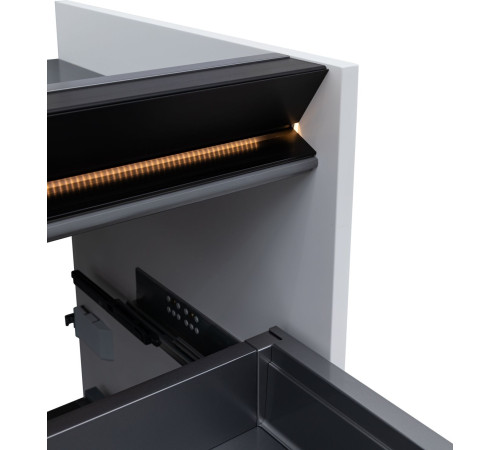 Тумба под раковину Allen Brau Activity 70 1.34003.WM белый матовый/черный браш