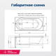 Акриловая ванна Aquanet Light 150x70 (с каркасом)