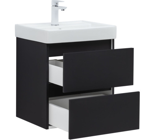Тумба под раковину Aquanet Вега 2.0 50 черный