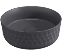 Раковина накладная Allen Brau Fantasy Romb 36 4.11033.AN антрацит