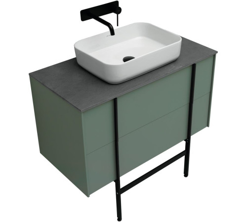 Тумба под раковину Allen Brau Reality 90 1.32006.CGM олива матовый
