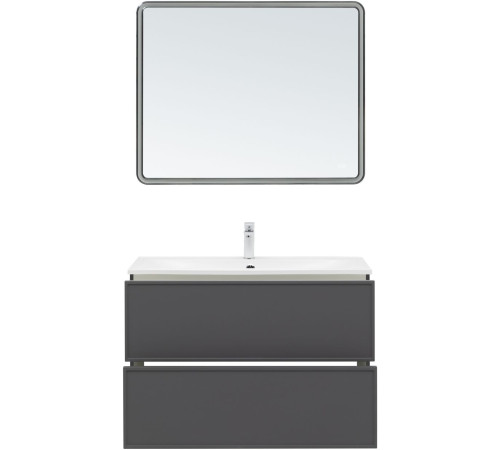 Тумба под раковину Aquanet Арт 90 ясень графит