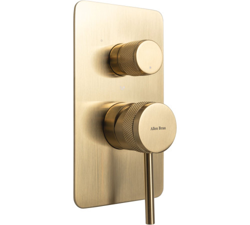 Смеситель для ванны Allen Brau Priority 5.31A11-GB (с внутренней частью, 3 выхода) золото