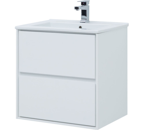 Тумба под раковину Aquanet Милан 65 белый глянец
