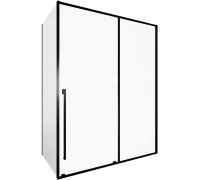 Душевой уголок Allen Brau Fantasy 160x80 3.11010.31 + 3.11012.31 черный матовый