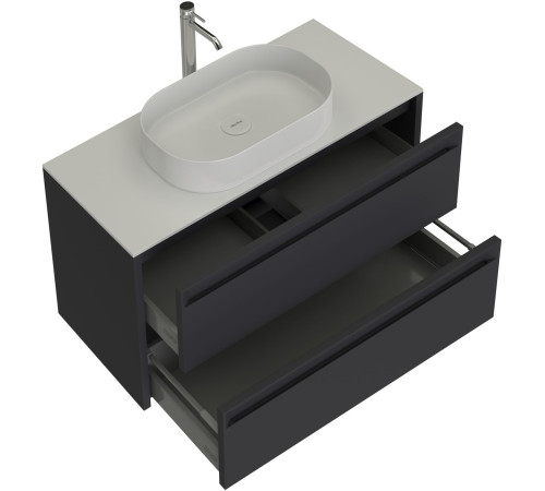 Тумба под раковину Allen Brau Fantasy 100 1.11003.AM 2.0 антрацит матовый
