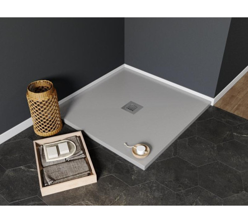 Душевой поддон Aquanet Pleasure 100х100 серый