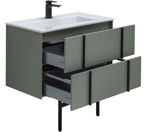 Тумба под раковину Allen Brau Reality 80 1.32005.CGM олива матовый