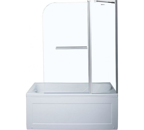 Шторка на ванну Aquanet SG-1200, прозрачное стекло