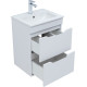 Тумба под раковину Aquanet Практика 50 белый матовый (2 ящика)