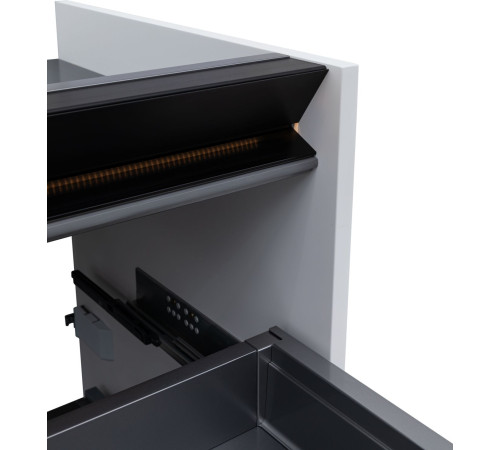 Тумба под раковину Allen Brau Activity 70 1.34003.WM белый матовый/черный браш