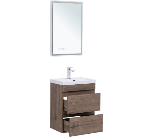 Тумба под раковину Aquanet Нота New 50 дуб веллингтон табак