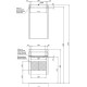 Тумба под раковину Aquanet София 50 белый
