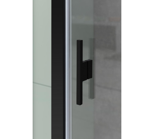 Душевой уголок Allen Brau Priority 100x90 3.31030.BBA + 3.31045.BBA черный браш