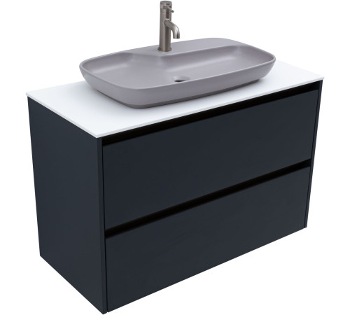 Тумба под раковину Allen Brau Activity 100 1.34014.AM антрацит матовый/олива браш
