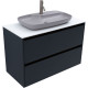 Тумба под раковину Allen Brau Activity 100 1.34014.AM антрацит матовый/олива браш