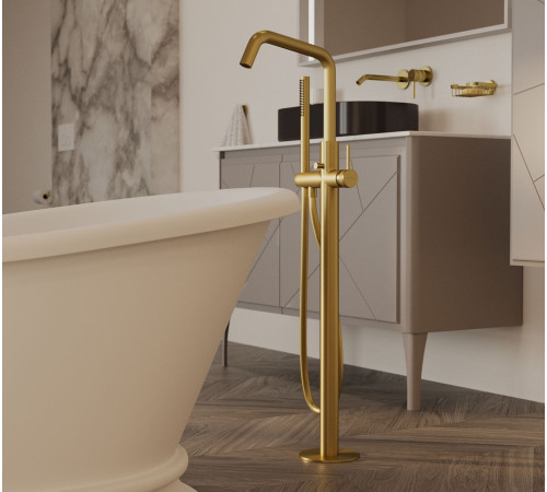 Смеситель для ванны Allen Brau Priority 5.31008-GB (с внутренней частью) золото