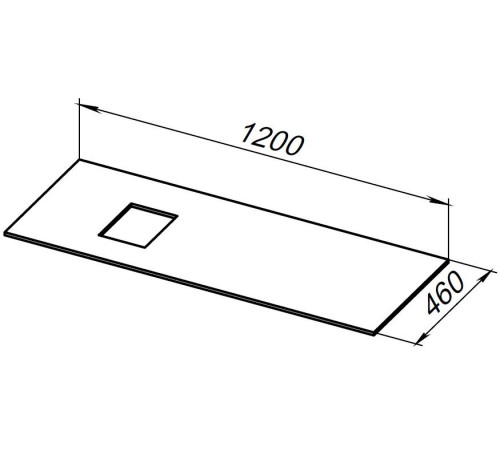 Столешница Allen Brau Infinity 120 1.21015.GR-S L графит структ