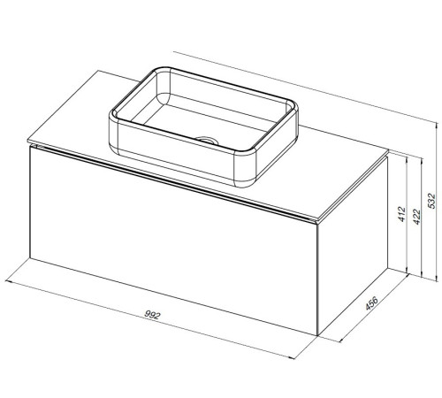 Тумба под раковину Allen Brau Infinity 100 1.21004.CGM олива матовый