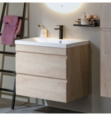 Тумба под раковину Aquanet Нота New 75 дуб светлый