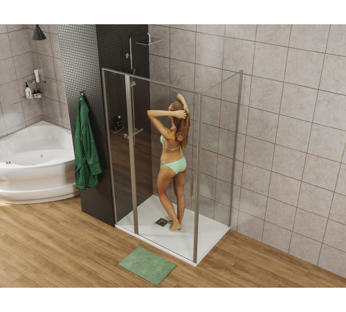 Душевой уголок Allen Brau Priority 90x100 3.31025.00 + 3.31046.00 хром
