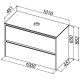 Тумба под раковину Allen Brau Activity 100 1.34014.AM антрацит матовый/олива браш