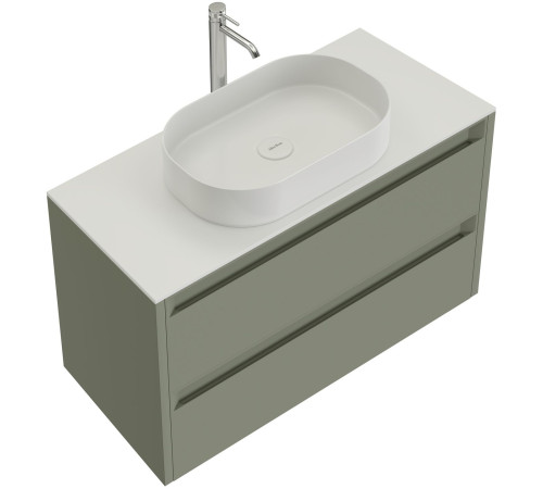 Тумба под раковину Allen Brau Fantasy 100 1.11003.CGM 2.0 олива матовый