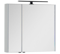 Зеркальный шкаф Aquanet Латина 80 белый