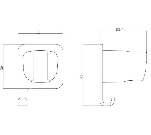 Держатель для душа Allen Brau Infinity 5.21B17-31 черный матовый