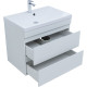 Тумба под раковину Aquanet Нота New 75 белый глянец