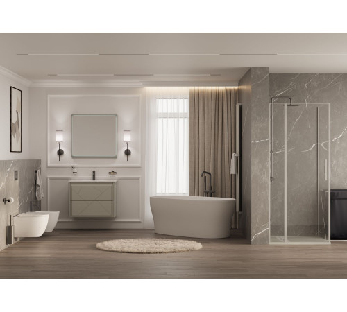 Тумба под раковину Allen Brau Paris 80 1.360001.WM белый матовый