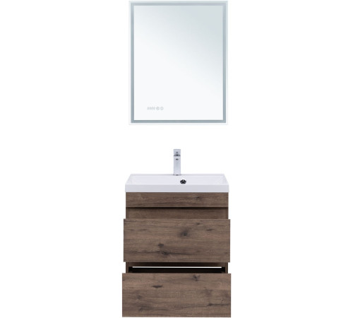 Тумба под раковину Aquanet Нота New 60 дуб веллингтон табак