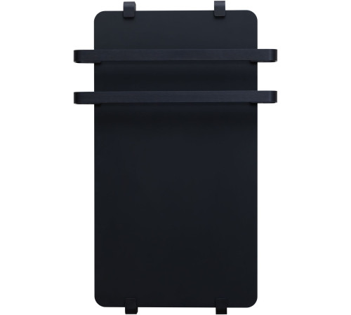 Полотенцесушитель электрический Allen Brau Infinity 80x44 с рейлингом 2.0 и креплением, черный матовый